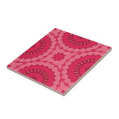 Carreau Roseberry rose Boho Chic ethnique Motif géométriqu (Côté)