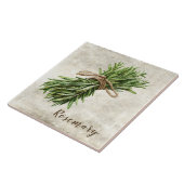 Carreau Rosemary Rustic Herbs  Faux Ceramic Tile (Côté)