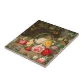 Carreau Roses dans un panier - Josef Neugebauer (Côté)