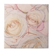 Carreau Roses de pêche (Devant)