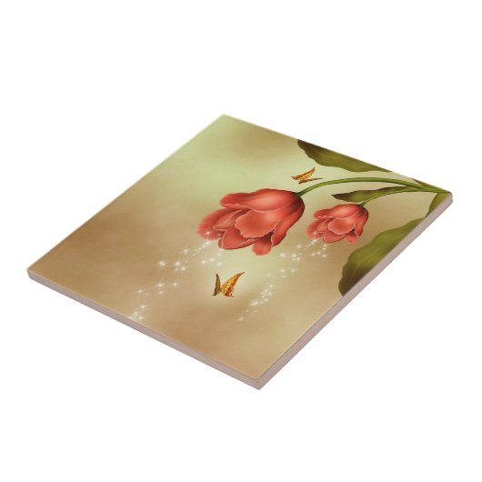 Carreau Roses de scintillement (Côté)