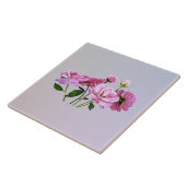 Carreau Roses minuscules roses (Côté)