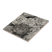 Carreau Roses noires et blanches (Côté)