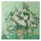 Carreau Roses par Vincent Van Gogh (Devant)