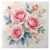 Carreau Roses roses beaux luxe collection moderne (Devant)