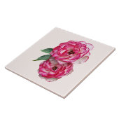 Carreau Roses roses et blanches (Côté)