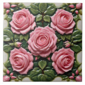 Carreau Roses roses roses Belle collection moderne (Devant)