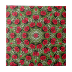 Carreau Roses rouges