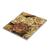Carreau Roses sépia délavées (Côté)
