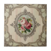Carreau Roses vintages encadrés (Devant)