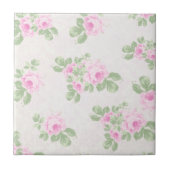 Carreau Roses vintages florales chic rose (Devant)