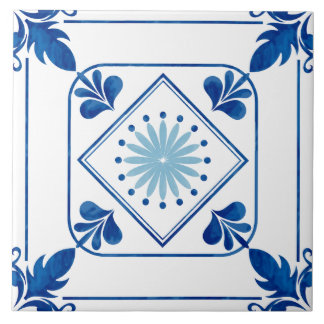 Carreau Rosette méditerranéenne (Bleu clair) Carrelage en