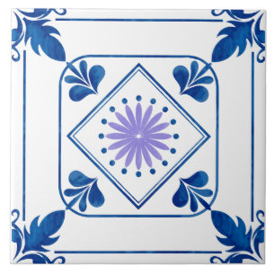 Carreau Rosette méditerranéenne (Lilac) Carrelage en céram
