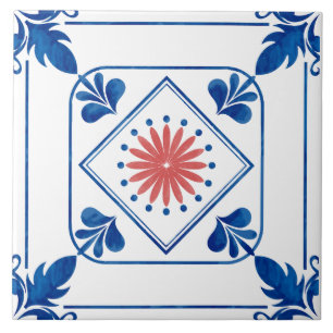 Carreau Rosette méditerranéenne (Pink) Carrelage en cérami