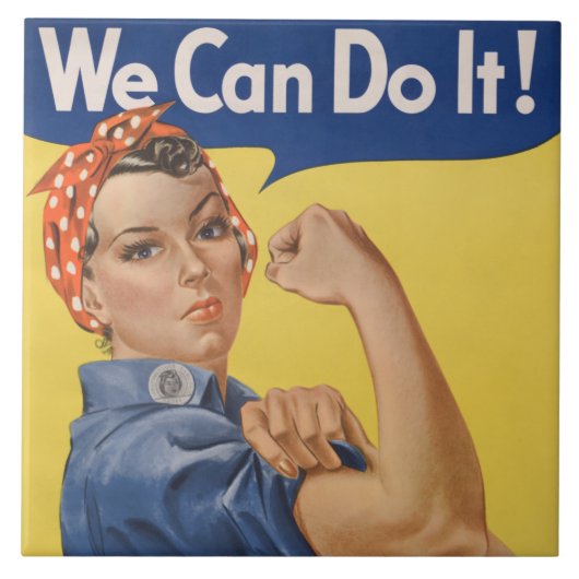 Carreau Rosie le Riveter : Une femme forte pour l'autonomi (Devant)