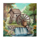 Carreau roue à eau douce Pays (Devant)