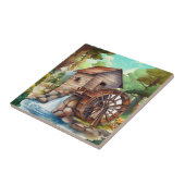 Carreau roue à eau douce Pays (Côté)