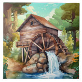 Carreau roue à eau douce Pays (Devant)