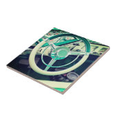 Carreau Roue de direction vintage (Côté)