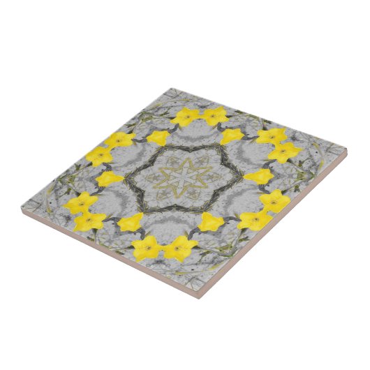 Carreau Roue d'harmonie de jonquilles (Côté)