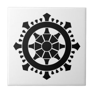 Carreau Roue du dharma