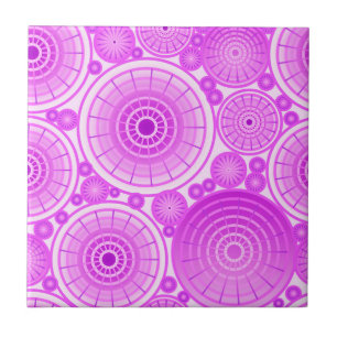 Carreau Roues imbriquées - lavande et violet