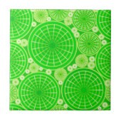 Carreau Roues imbriquées - vert citron (Devant)