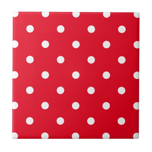 Carreau Rouge à pois blancs (Devant)