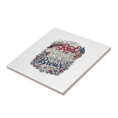 Carreau Rouge Blanc & Bières Conception de chemise de bièr (Côté)