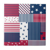 Carreau Rouge, blanc et bleu (Devant)