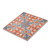 Carreau Rouge Bleu Noir Perdu Ciment-Look Mosaïque (Côté)