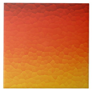 Carreau Rouge brûlé orange au motif de craquement d'Ombre