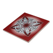 Carreau Rouge celtique de rouge foncé de griffonnage de (Côté)