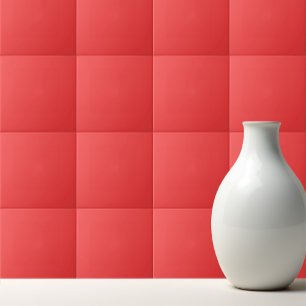 Carreau Rouge corail chaud solide