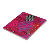 Carreau Rouge Crimson coloré patchwork (Côté)