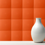 Carreau Rouge de couleur vive orange<br><div class="desc">Design simple et tendance dans couleur unie orange sanguine.</div>