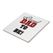 Carreau Rouge et Noir Fier papa à être des cadeaux (Côté)