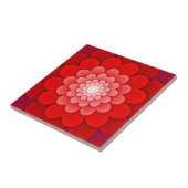 Carreau Rouge Floral Mandala-58566 (Côté)