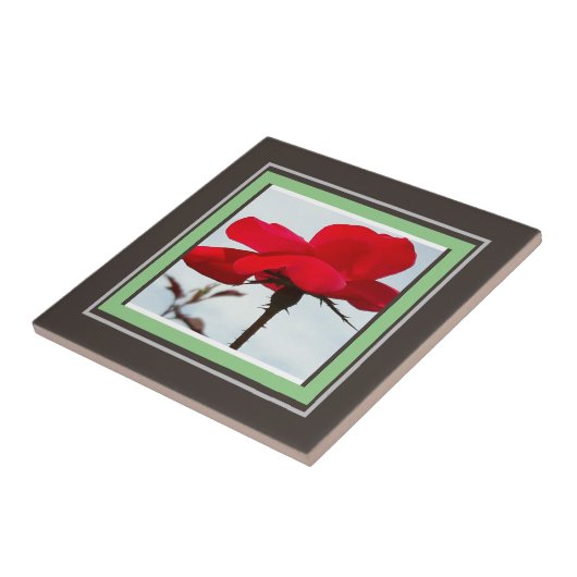 Carreau rouge rose (Côté)