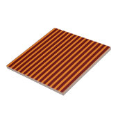 Carreau Rouges Foncés Et Rayures Orange Miel (Côté)