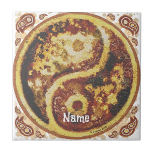 Carreau Rouille Yin Yang