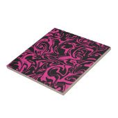 Carreau Rouleau Rose Et Noir - Mélangez Et Correspondantes (Côté)