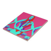 carreau rousse bikini fille (Côté)