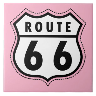 Carreau Route 66 Rose clair