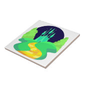 Carreau route en brique jaune (Côté)