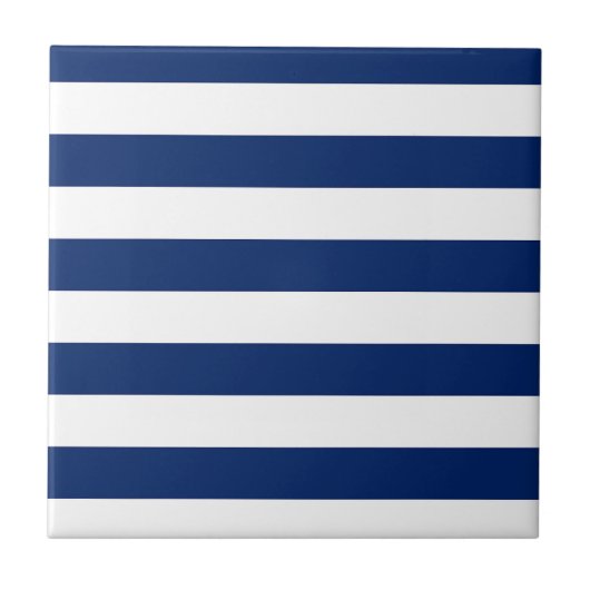 Carreau Royal Blue and White Stripes (Devant)