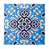 Carreau Royal Blue Ceramic Classic Geometric Mosaic (Devant)