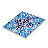 Carreau Royal Blue Ceramic Classic Geometric Mosaic (Côté)