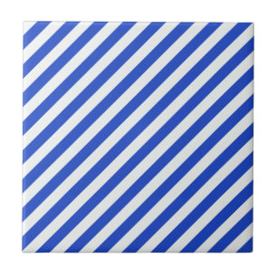 Carreau Royal Blue Combination Stripes par Shirley Taylor