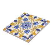 Carreau Royal Lisbon Scrollwork Elegant Portuguese Blue (Côté)
